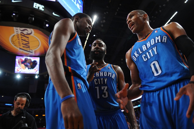 雷霆三少得分全部進(jìn)入歷史前20！他們是NBA歷史最大的如果嗎？